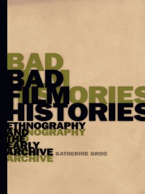 cover image of Bad Film Histories